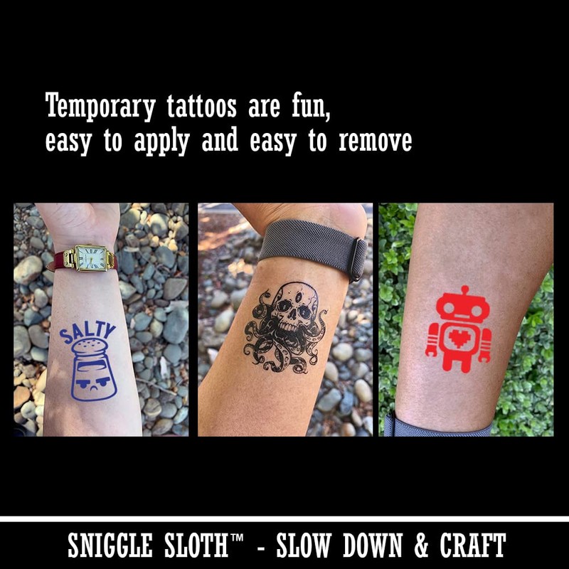 X Marks the Spot Treasure Map Temporary Tattoo Water Resistant