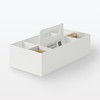 MUJI 15930784 Recycled Polypropylene Storage Carrying Box, Wide, Approx. Width