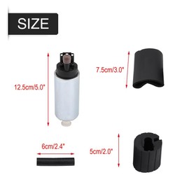 12V Universal Electric Fuel Pump High Performance High Pressure In-tank Filter Fuel Pump 15-90 PSI + bomba gsr 600