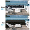 Gicov Patio Sectional Sofa Cover Waterproof L Shape Furniture Cover