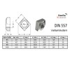 Pack of 10 – M8 – Square Nut Square Nut
