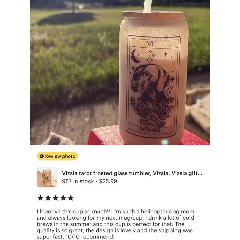 Dog Tarot Card Tumblers, dog mom tumbler,:_Cavapoo