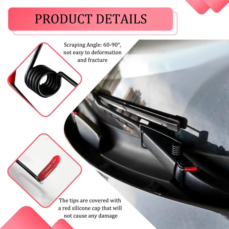 QZTYTY 2PCS Windshield Wiper Arm Pressure Spring Booster, Windshield Wiper