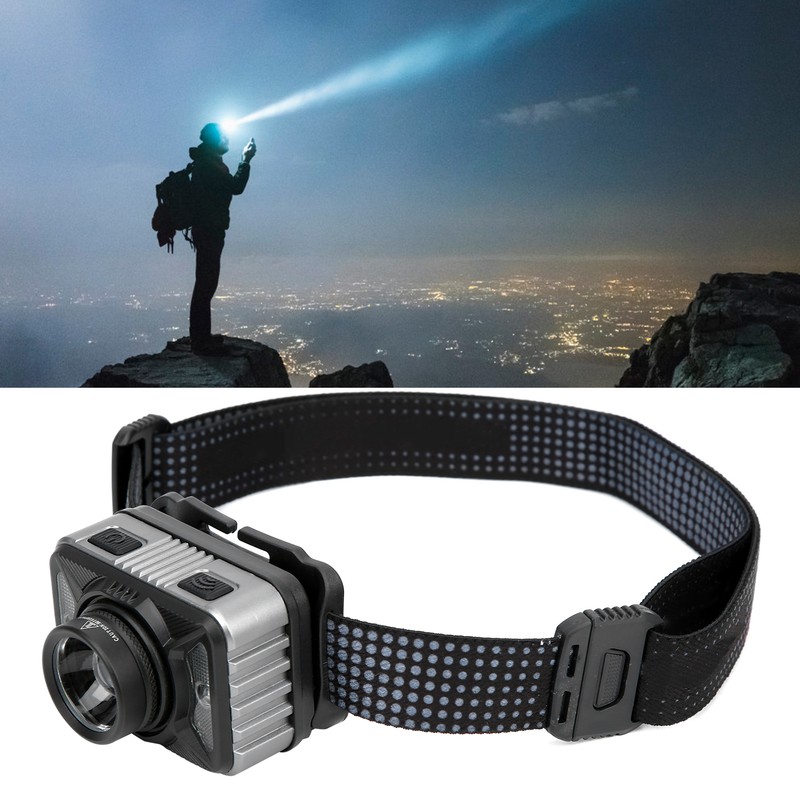 XHP50 Strong Brightness Zoom Induction Front Light Builtin Battery USB