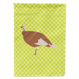 Caroline's Treasures BB7810CHF Jersey Buff Turkey Hen Green Canvas House Flag, Multicolor