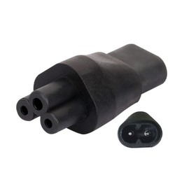 Aofan IEC320 C8 to IEC320 C5 Adapter, 250V/10A 2500W, Compact Design with Copper Contacts - for Projector, Laptop, Printer, Monitor & Household Electronics