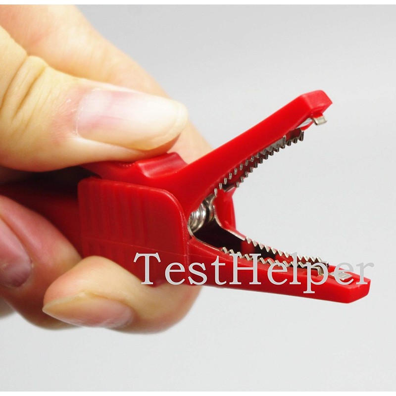 TestHelper 5sets AC262 Testing Probe Insulated Alligator Crocodile Clip Clamps