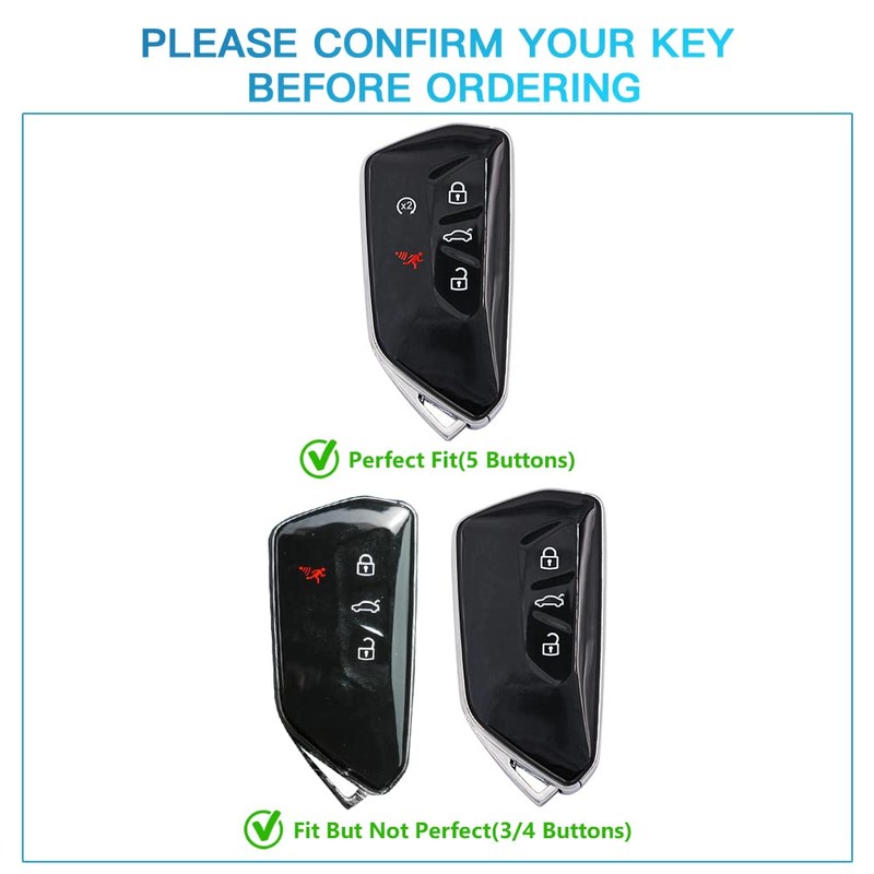 1797 Key Fob Cover for Volkswagen VW ID.4 Golf GTI