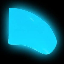 Pretty Claws 60 Piece Soft Nail Caps with Adhesive for Dog Claws - Bahama Blue Glow XXL