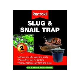 Rentokil Slug & Snail Trap, Poison Free, Easy To Clean Twin Pack