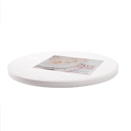 Cakebon Cake Boards Plastic - 8 Inch White Drums 1-Pack - Professional Cake Round