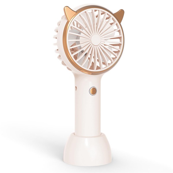 Mini Handheld Fan,Portable USB Fan with Cat Ears,3 Speed Portable