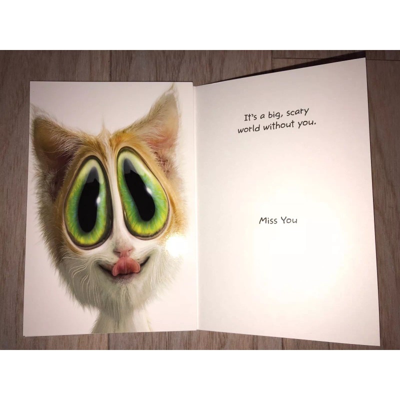 Twisted Whiskers Greeting Card w/ Envelope