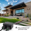 Junction Box Waterproof IP68, Cable Connector Waterproof, 4-Way Underground Cable