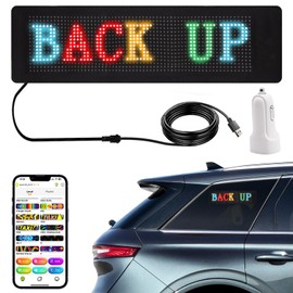 OBEST LED Signs, Bendable, Easy to Operate, LED Electric Bulletin Board, RGB Display, Store Signs, Indoor and Outdoor Use, Store Signs, Foldable, Waterproof, Letter/Picture/Music Rhythm Display, LED