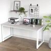 NSdirect 63" Large Computer Desk,Modern Simple Style PC Table Office