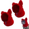 2PCS Dog Winter Hats, Dog Ear Cover Neck Warmer Windproof Dog Hoodie for Medium to Large Dog Noise Protection Dog Ear Muffs for Winter Outdoor (red-medium/2pcs)