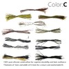 YZD Silicone Skirts Rubber Skirts Threads 10 Colors for Fly