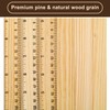 Zonon 100 Pcs Wooden Ruler Bulk Wood Measuring Ruler Office