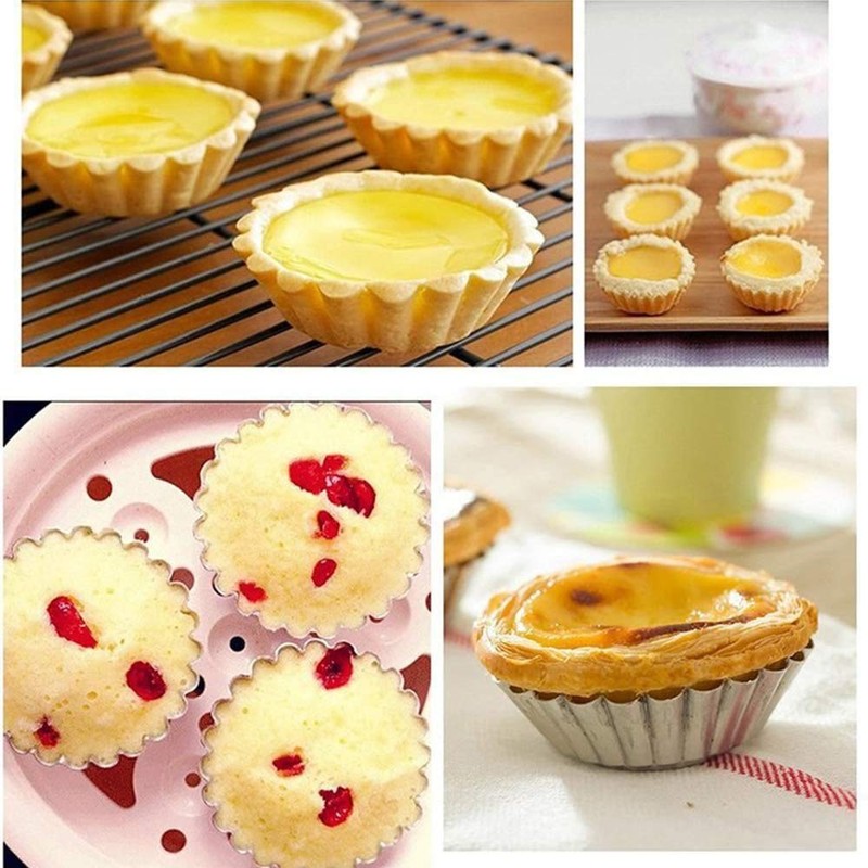 30 Piezas Molde de Tarta de Huevo, Egg Tart Molde