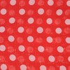 Basic Sense Retro 12mm Polka Dot Chiffon Scarf, Red