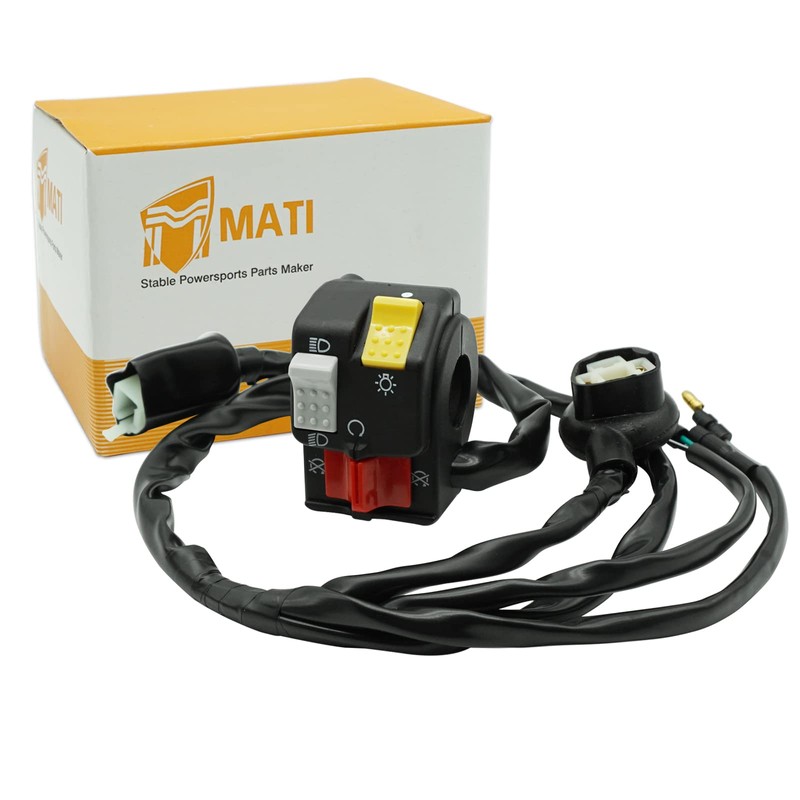 M MATI Handlebar Control Switch Kill Stop Headlight Button for