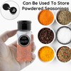 8 Stück Gewürzdosen, 100ml gewürzstreuer Kunststoff Gewürzdose Transparent Gewürzbehälter Gewürze