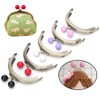 8.5cm Semicircle Embossing Kiss Lock Frame Lock Clip for Purse