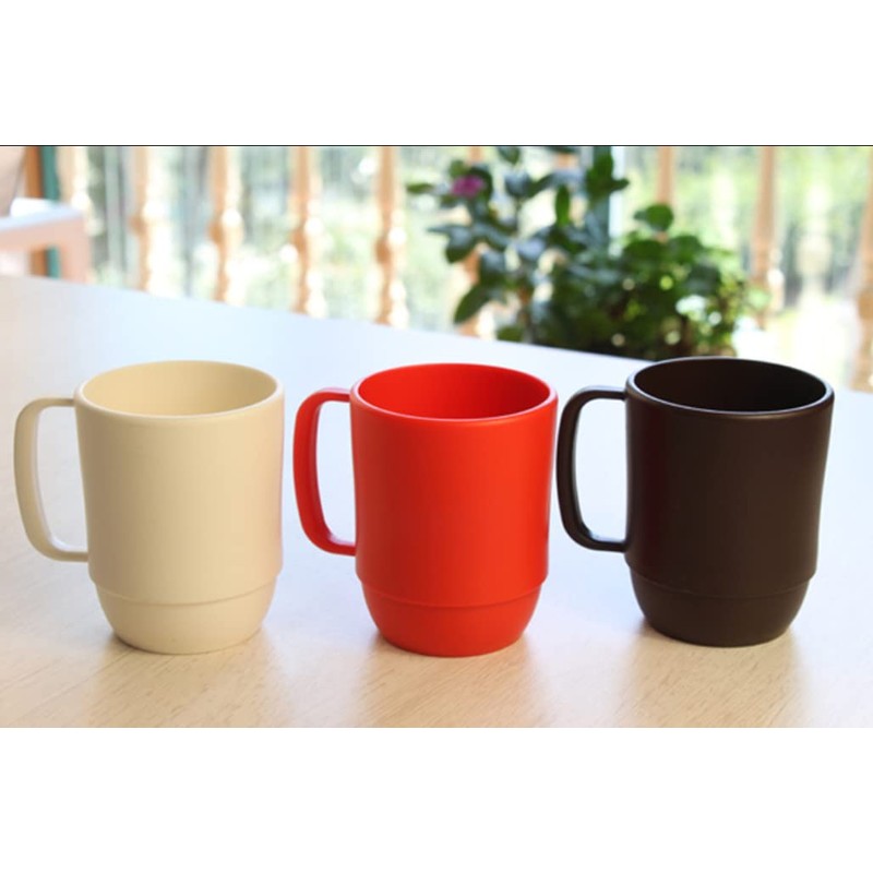 イノマタ化学(Inomata-k) マグカップ レンジ用 外寸(mm):107×79×99 レッド RRN0201