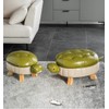CYYTLFSD Animal Ottoman Footstool, Turtle Sofa Stool, PU Leather Upholstered