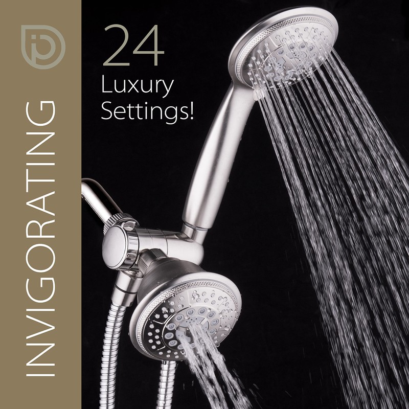 Hydroluxe For California High Pressure 24-setting Handheld & Rain Shower