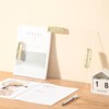JIARI 1 Pack 11x17 Clipboard Clear Acrylic Horizontal 3 Clip