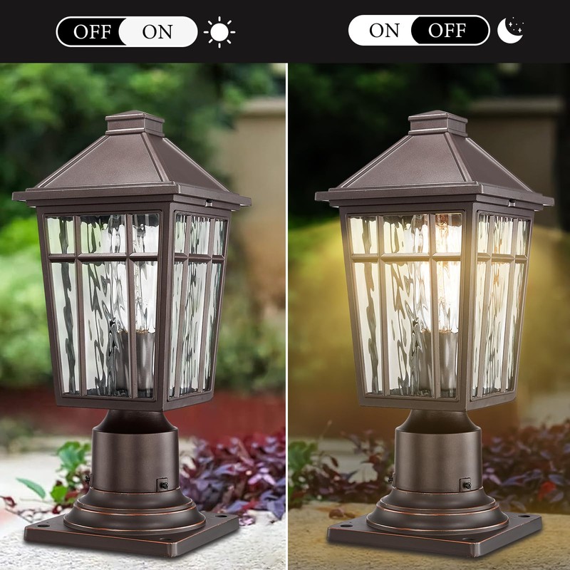Darkaway Outdoor Post Lights Lamp Post Light Fixture, Waterproof Aluminum