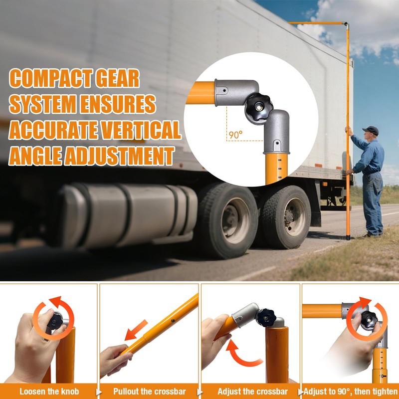 comincia Measuring Stick,15FT Height Stick for Trucks with Telescoping Pole,Sturdy