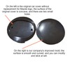 Tissting 4 Pcs Wheel Hub Caps Outer Diameter 57mm 50mm