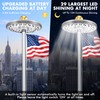 PPQ Flag Pole Light Solar Powered, 29 LED Extra Bright