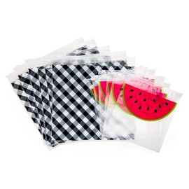 Miamica Women's Resealable Toiletry Bag & Travel Packing Organizers, Watermelon 12 Pack