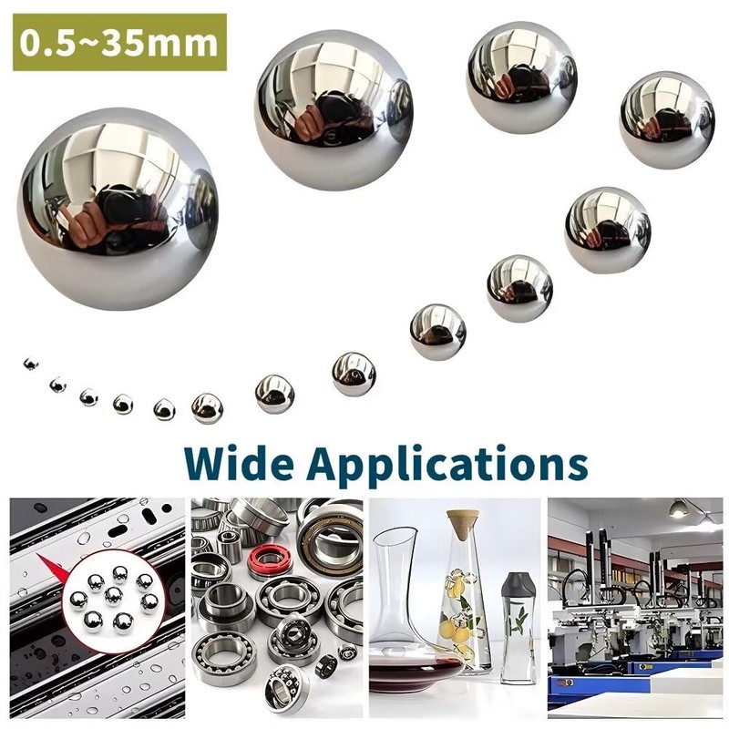 SYDARSYN 304 Stainless Steel Balls, Ball Bearings, Metal Balls, 5.55