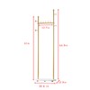 Smlttel Gold Clothing Rack With Shelves, Gold Coat Rack Freestanding