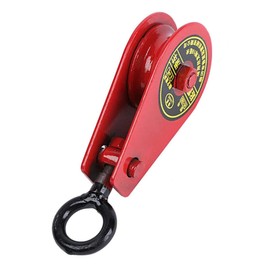Heavy Duty Single Wheel Pulley Block Hanging Wire Towing Wheel Portable Wear-resistant Lifting Pulley Roller 0.1T