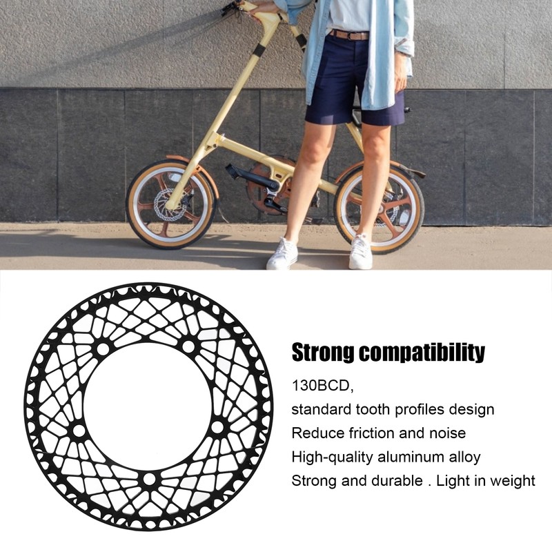 BOLANY Bicycle Chainring Aluminum Alloy Folding Bike Chainring Plate for