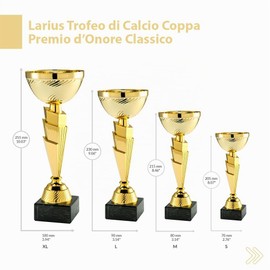 Larius Pokal Ehrenpreis Classic Cup - Trofeo di riconoscimento con/senza incisione (senza testo personalizzato, XL)