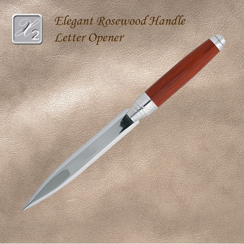 Elegant Luxury Rosewood Handle Letter Opener