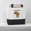 CafePress African Art Canvas Tote Top Zipper Closure