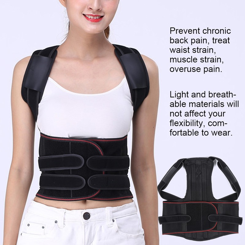 Lumbar Support Fixation Humpback Correction Back Spine Brace for Adult