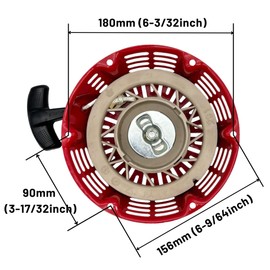 YGQ GX270 GX240 Pull Starter Rewind Starter with Pull Cord for Honda and Clones GX240 8ps 9ps 301cc 28400-ZE2-W01ZA 28400-ZE2-W01ZB 28400-ZE2-W01ZN