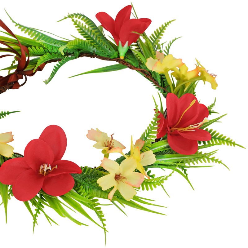 Hawaiian Flower Crown Flower Headband Tropical Floral Crown Headpiece