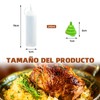 6 pcs (240ml) Botella de Exprimida para Condimentos, Dispensador para