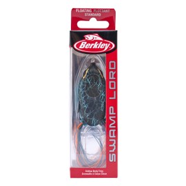 Berkley Swamp Lord Standard Hollow Body Frog Fishing Lure, Potomac, 65mm, Soft Body for Improved Hook-Up Ratio, Sealed to Prevent Water Intrusion, Equipped with Sharp Fusion19 Hooks