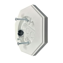 iMBAPrice 8161-1 Vertical Siding Lamp Octagon Mounting Kit with Built-in Box for Outdoor Smooth Flat Surface on all Siding